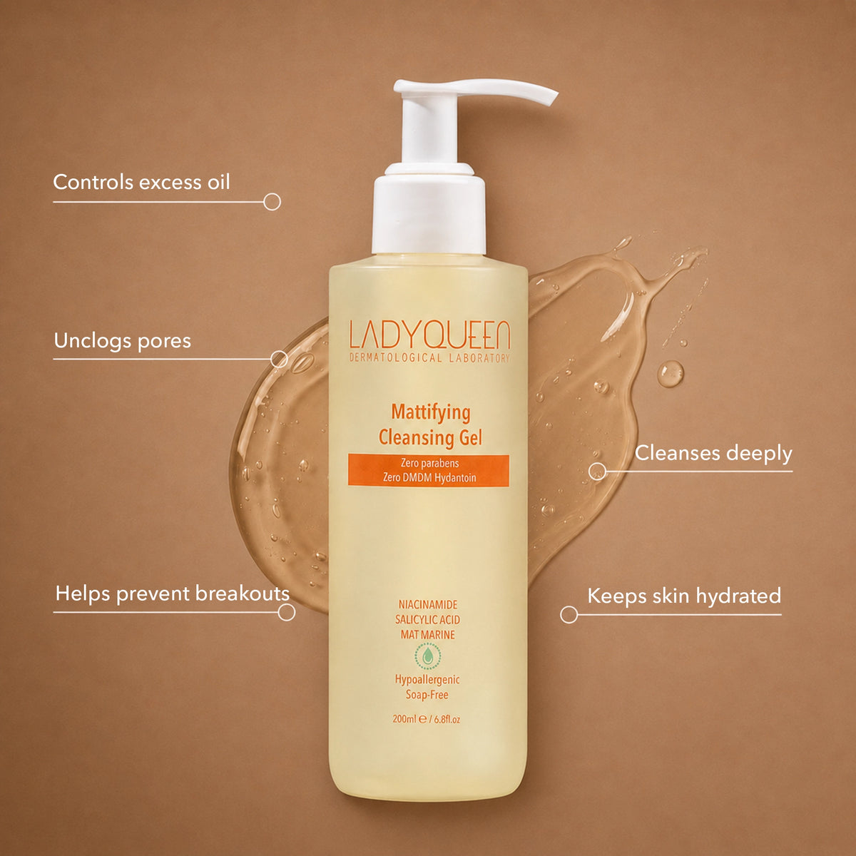 LADYQUEEN Mattifying Cleansing Gel